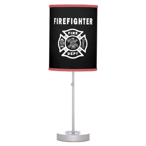 Firefighter Fire Dept Desk Lamps Zazzle