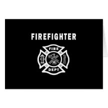 Firefighter Fire Dept Greeting Cards