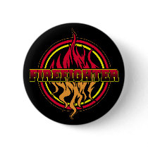Firefighter Fire Logo Pin