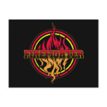 Firefighter Fire Logo postcards