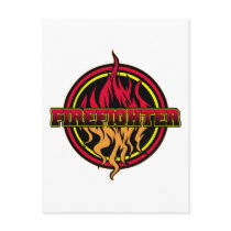 Firefighter Fire Logo Post Cards