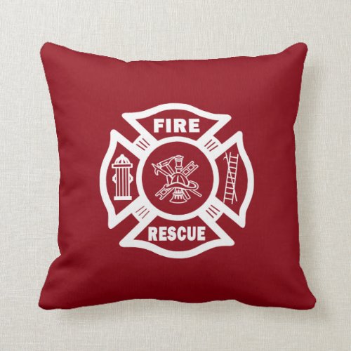 Firefighter Fire Rescue Pillow