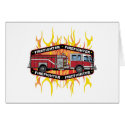 Firefighter Fire Truck cards