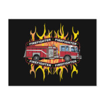 Firefighter Fire Truck postcards