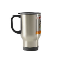 Firefighter Flames and Fire Travel Mug by bonfire46 Firefighter Flames and Fire Travel Mug