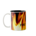 Firefighter Flames Gift Mug by bonfire46 Firefighter Flames Gift Mug