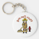 Firefighter Girl Keychains