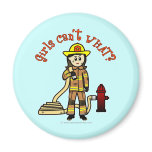 Firefighter Girl Magnet