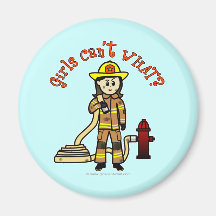 Firefighter Girl Magnet