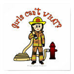 Firefighter Girl Print