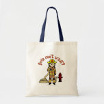 Firefighter Girl Tote Bag