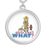 Firefighter Girls Personalized Necklace