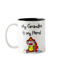Firefighter Grandpa Hero mugs by toddlersplace Firefighter Grandpa Hero mugs