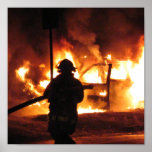 Firefighter Handline Poster