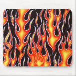 Firefighter Harley Racing Flames Gifts! Mouse Mats