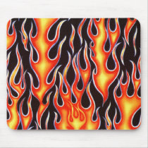 Firefighter Harley Racing Flames Gifts! mousepads