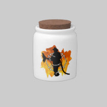 Firefighter In Flames candy jars