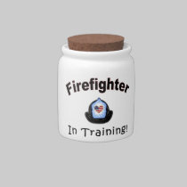 Firefighter In Training candy jars