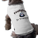 Firefighter In Training Dog Tshirt