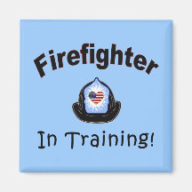Firefighter In Training Refrigerator Magnets