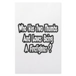 Firefighter Joke...Two Thumbs Customized Stationery