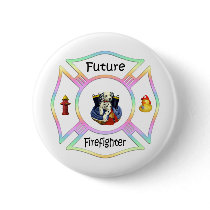 Firefighter Kids buttons