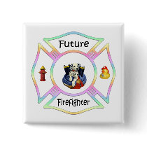 Firefighter Kids buttons