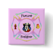 Firefighter Kids buttons