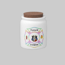 Firefighter Kids candy jars