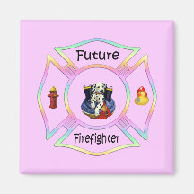 Firefighter Kids Magnet