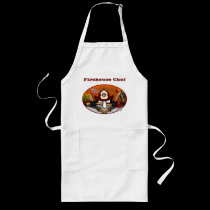 Firefighter Kilroy Apron- Firehouse Chef by kilroyworld Firefighter Kilroy Apron- Firehouse Chef
