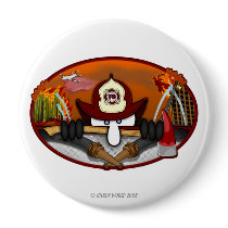 Firefighter Kilroy Button by kilroyworld Firefighter Kilroy Button