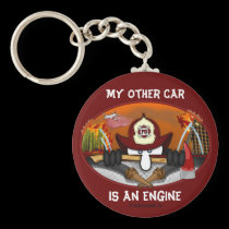 Firefighter Kilroy Keychain
