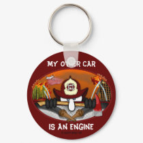 Firefighter Kilroy Keychain