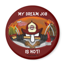Firefighter Kilroy Magnet