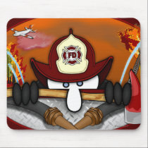 Firefighter Kilroy Mousepad