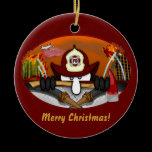 Firefighter Kilroy Ornament