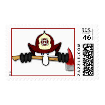 Firefighter Kilroy Postage postage