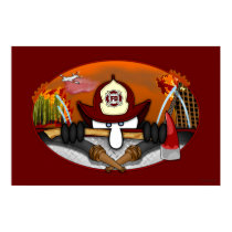 Firefighter Kilroy Poster posters