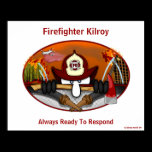 Firefighter Kilroy Poster posters