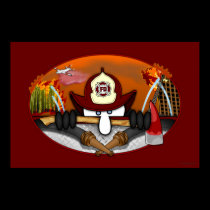 Firefighter Kilroy Poster