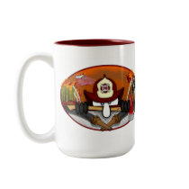 Firefighter Kilroy Two-Tone Mug