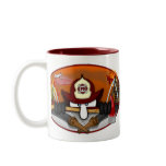 Firefighter Kilroy Two-Tone Mug