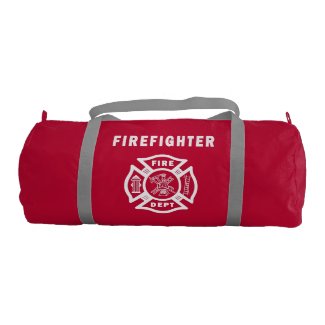 Firefighter Logo Gym Duffel Bag