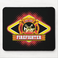 Firefighter Logo Mouse Mats