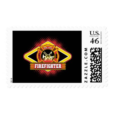 Firefighter Logo Stamp by FireFighters
