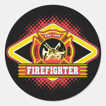 Firefighter Logo Stickers