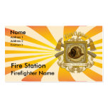 Firefighter Loyal Shield business cards