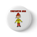Firefighter Mom buttons by stick_figures Firefighter Mom buttons