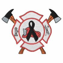 Firefighter Mourning Logo embroidered shirts by ZazzleEmbroidery Firefighter Mourning Logo embroidered shirts